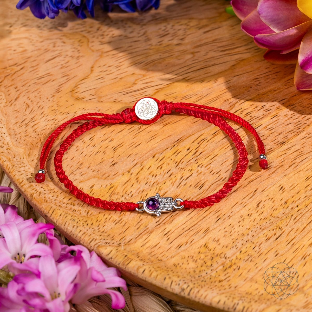 Hamsa Hand of Protection - Four-Strand Red String Bracelet Conscious Items