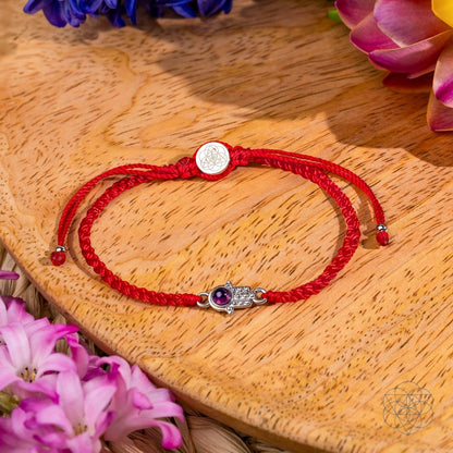 Hamsa Hand of Protection - Four-Strand Red String Bracelet Conscious Items