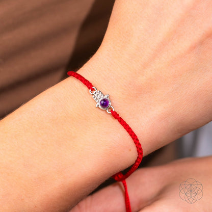 Hamsa Hand of Protection - Four-Strand Red String Bracelet Conscious Items