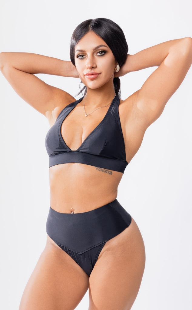 Hanalei Neoprene High Waist Tummy Control Swimsuit Bottom Forever Young Swimwear