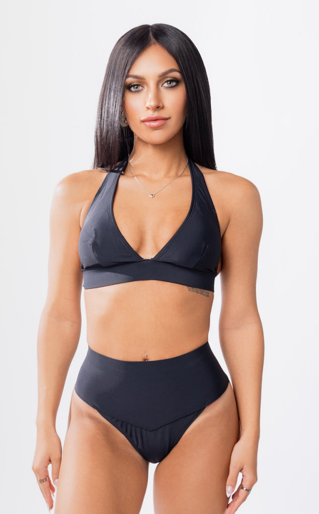 Hanalei Neoprene High Waist Tummy Control Swimsuit Bottom Forever Young Swimwear