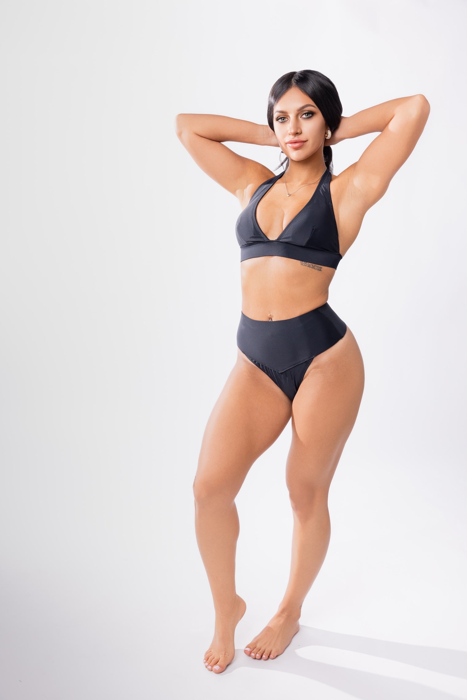 Hanalei Neoprene High Waist Tummy Control Swimsuit Bottom Forever Young Swimwear