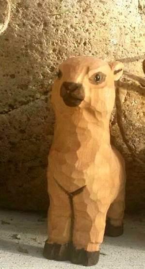 Hand-Carved Wooden Alpaca Ornaments Purely Alpaca