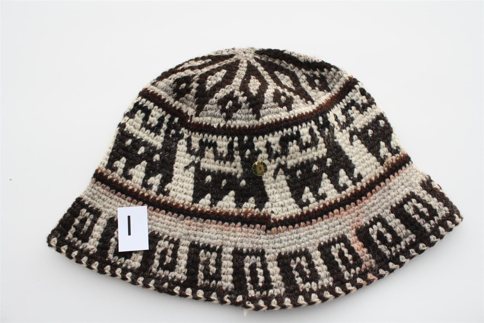 Hand Crochet Roll Up Rustic Alpaca Hat Purely Alpaca
