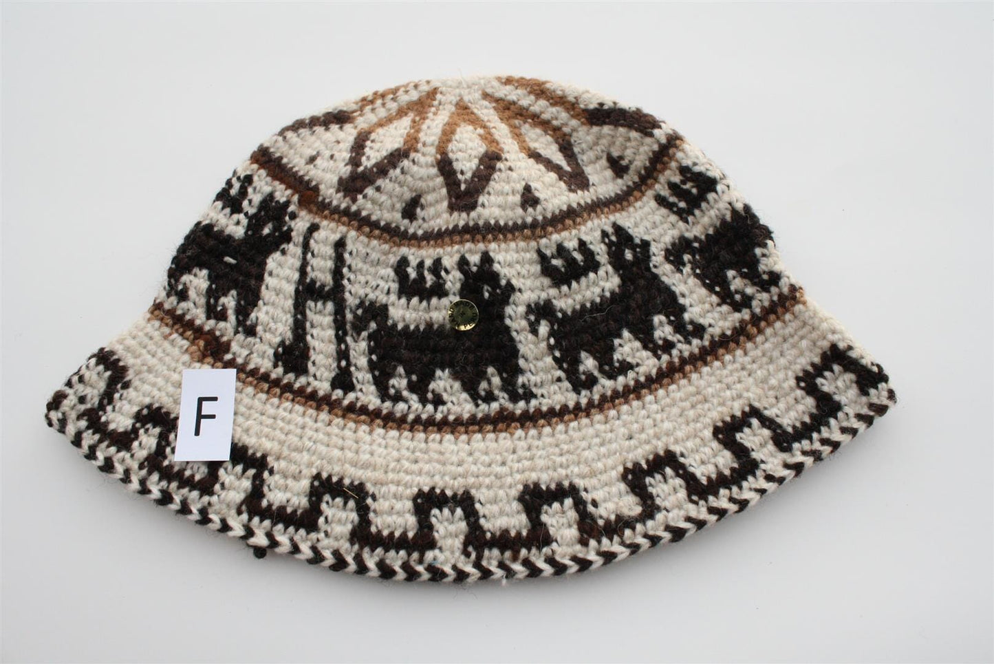 Hand Crochet Roll Up Rustic Alpaca Hat Purely Alpaca