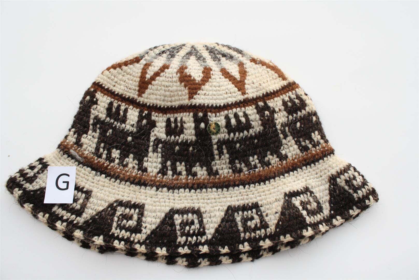 Hand Crochet Roll Up Rustic Alpaca Hat Purely Alpaca