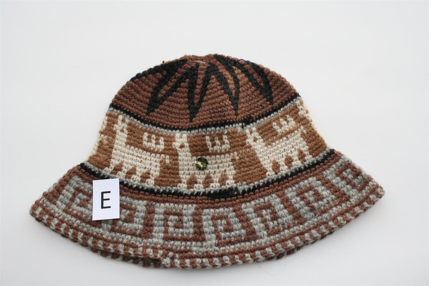 Hand Crochet Roll Up Rustic Alpaca Hat Purely Alpaca