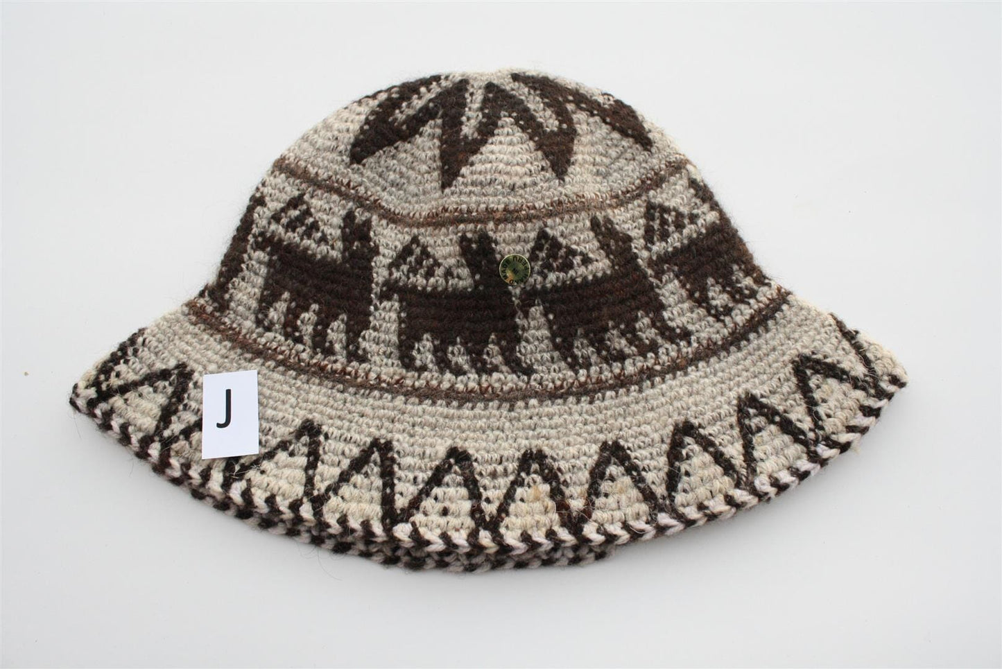 Hand Crochet Roll Up Rustic Alpaca Hat Purely Alpaca