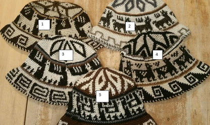 Hand Crochet Roll Up Rustic Alpaca Hat Purely Alpaca