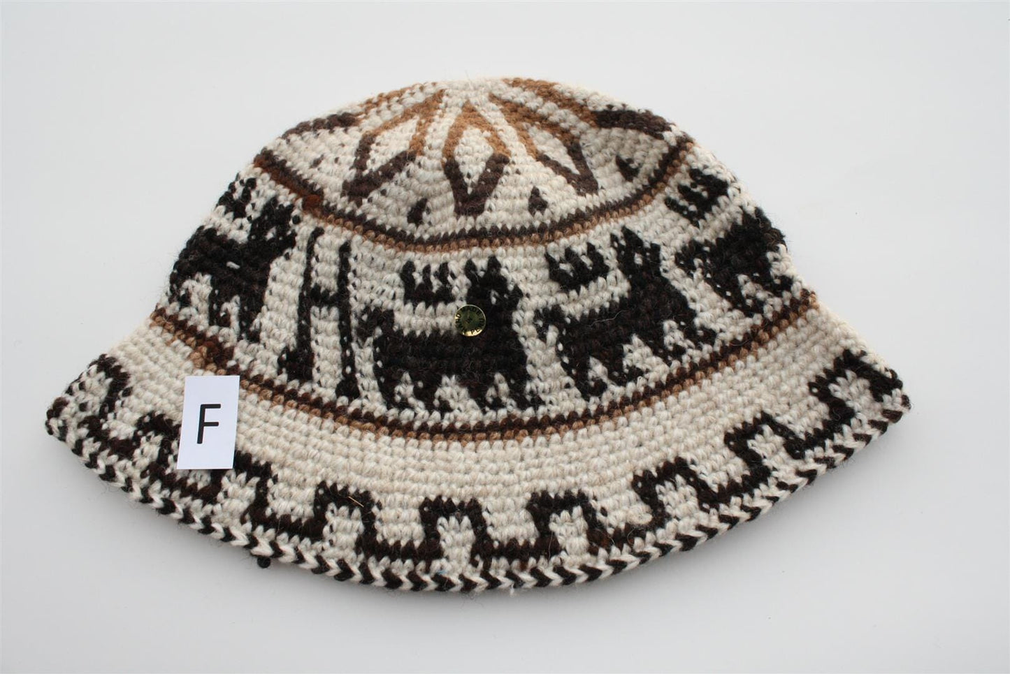 Hand Crochet Roll Up Rustic Alpaca Hat Purely Alpaca
