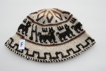 Hand Crochet Roll Up Rustic Alpaca Hat Purely Alpaca