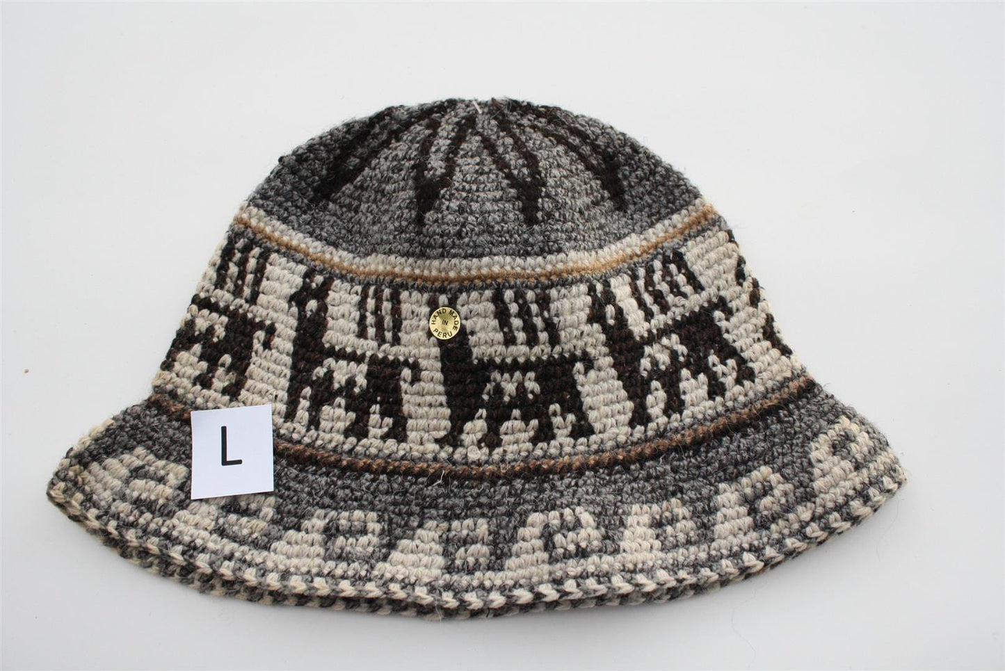 Hand Crochet Roll Up Rustic Alpaca Hat Purely Alpaca