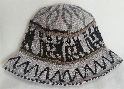 Hand Crochet Roll Up Rustic Alpaca Hat Purely Alpaca