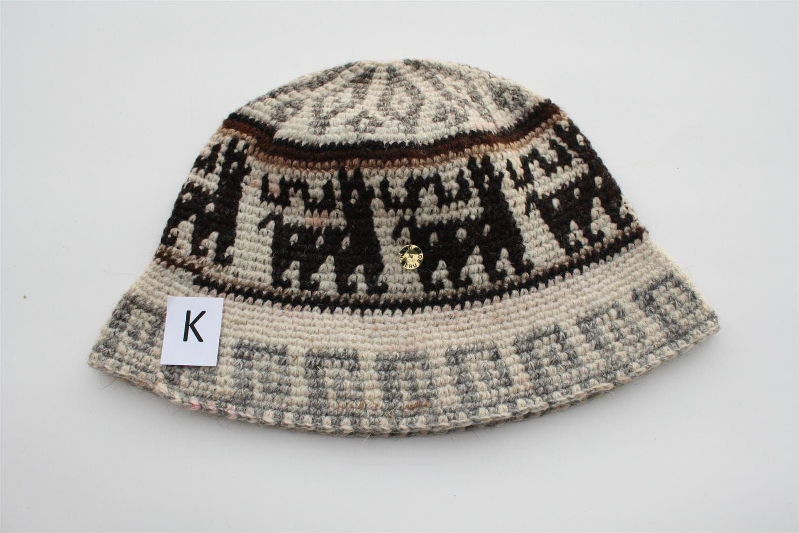 Hand Crochet Roll Up Rustic Alpaca Hat Purely Alpaca