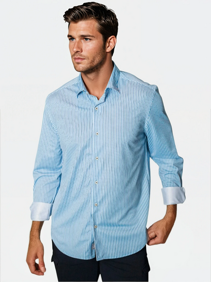 Hansen Stripe Long Sleeve Tech Shirt Buki
