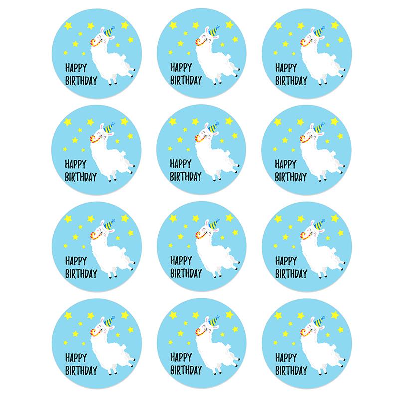 Happy Alpaca Birthday Stickers Purely Alpaca