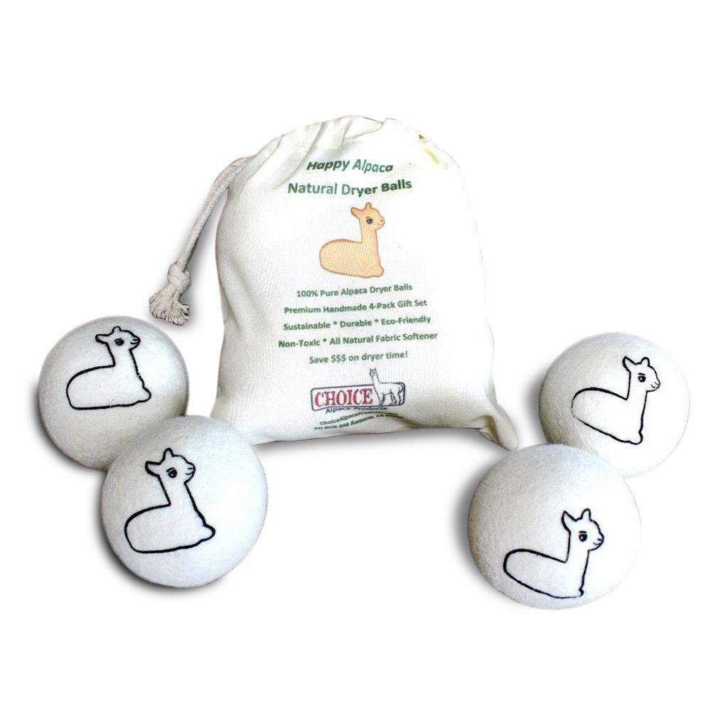 Happy Alpaca Dryer Ball Gift Set Purely Alpaca