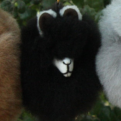 Happy Alpaca Face Keychain Purely Alpaca