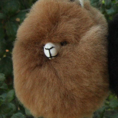 Happy Alpaca Face Keychain Purely Alpaca