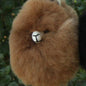 Happy Alpaca Face Keychain Purely Alpaca