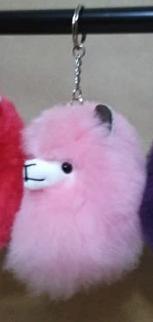 Happy Alpaca Face Keychain Purely Alpaca