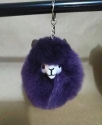 Happy Alpaca Face Keychain Purely Alpaca