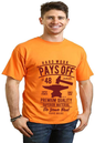 Hard Work Pays Men's Bamboo Viscose/Organic Cotton Short Sleeve Graphic T-Shirt