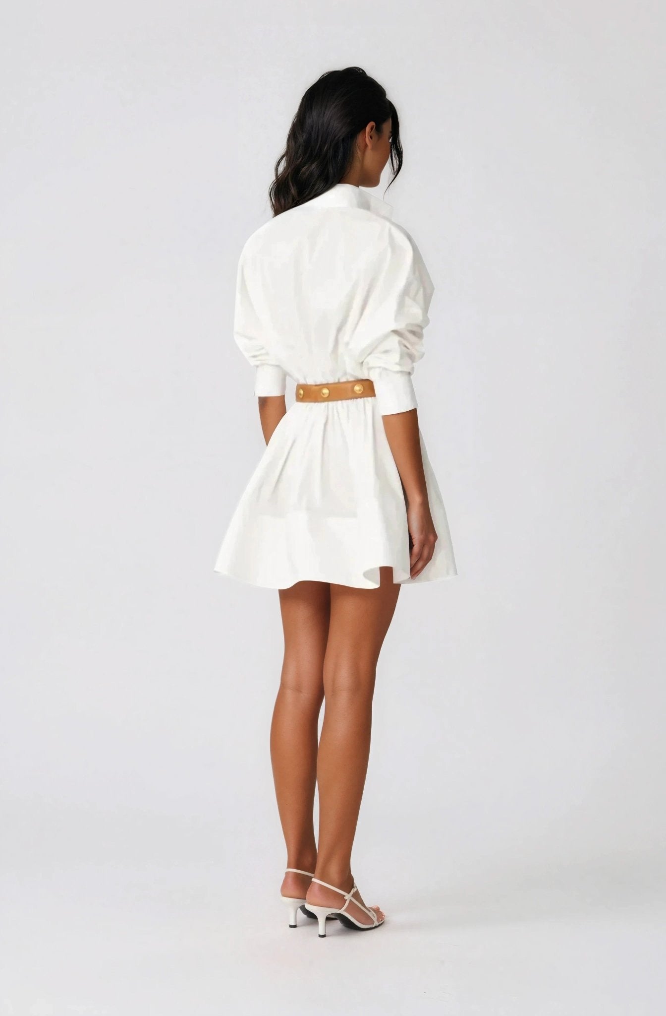 Hattie Shirt Dress – White XO, Tina