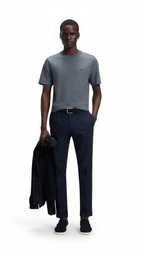 Hugo Boss Thompson Tee - Dark Grey Denim Exchange