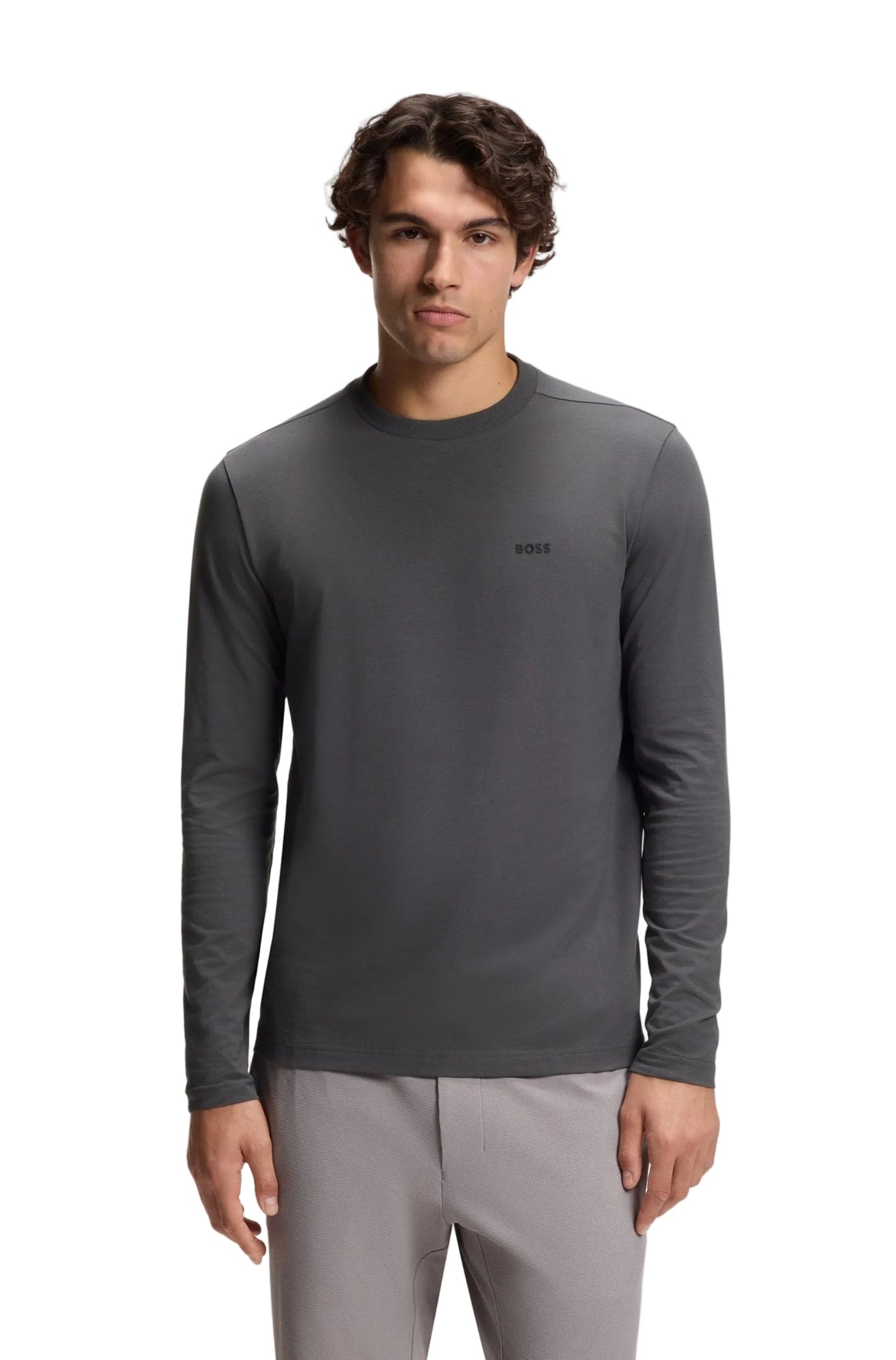 Boss Green Long Tee - Grey Denim Exchange