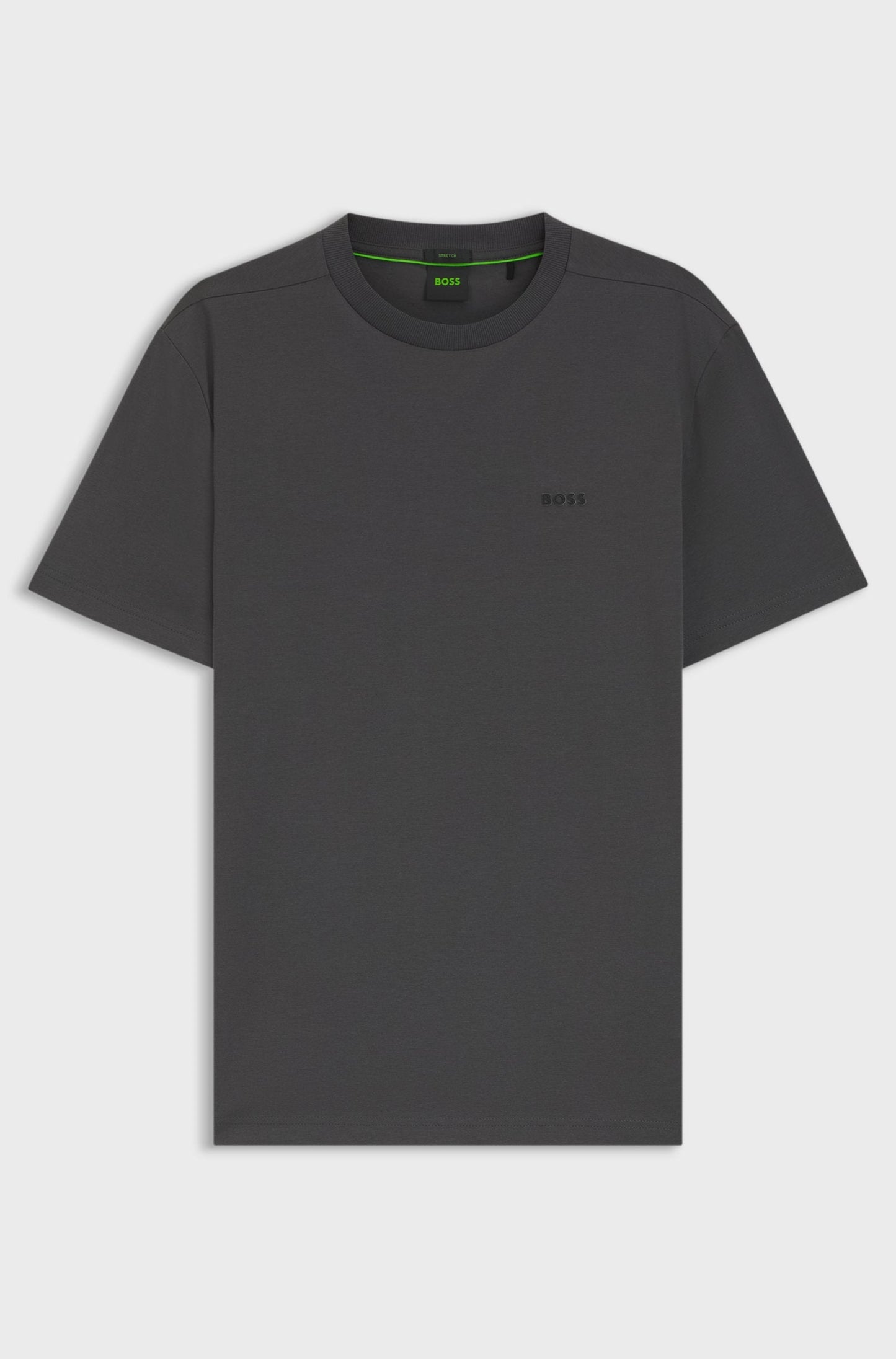 Boss Green Contrast Logo Tee - Charcoal Denim Exchange