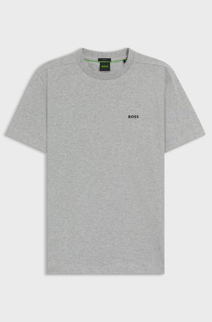 Boss Green Contrast Logo Tee - Grey Denim Exchange