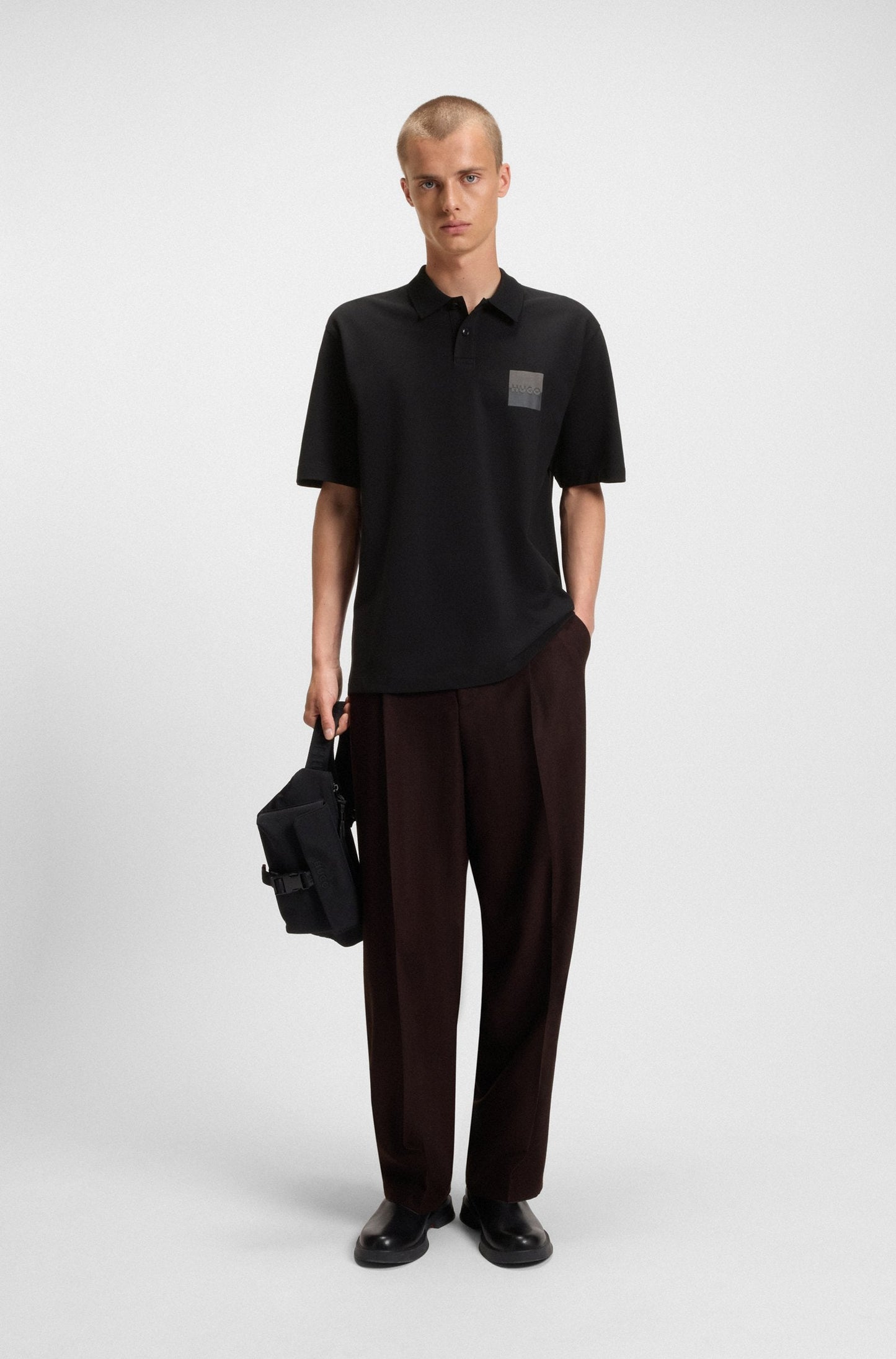 Hugo Dusplity Polo - Black Denim Exchange