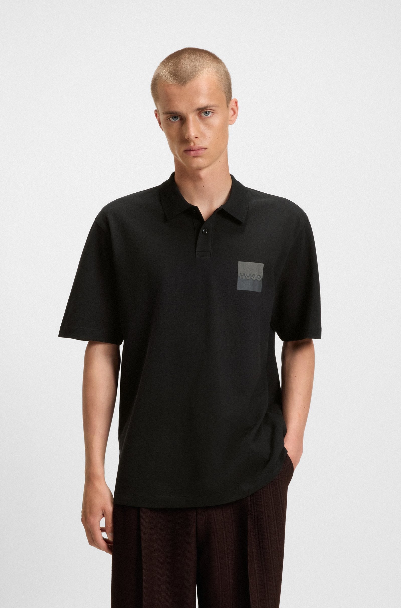 Hugo Dusplity Polo - Black Denim Exchange
