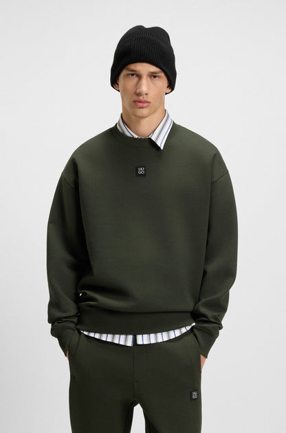 Hugo Boss Dettil Crewneck - Olive Denim Exchange