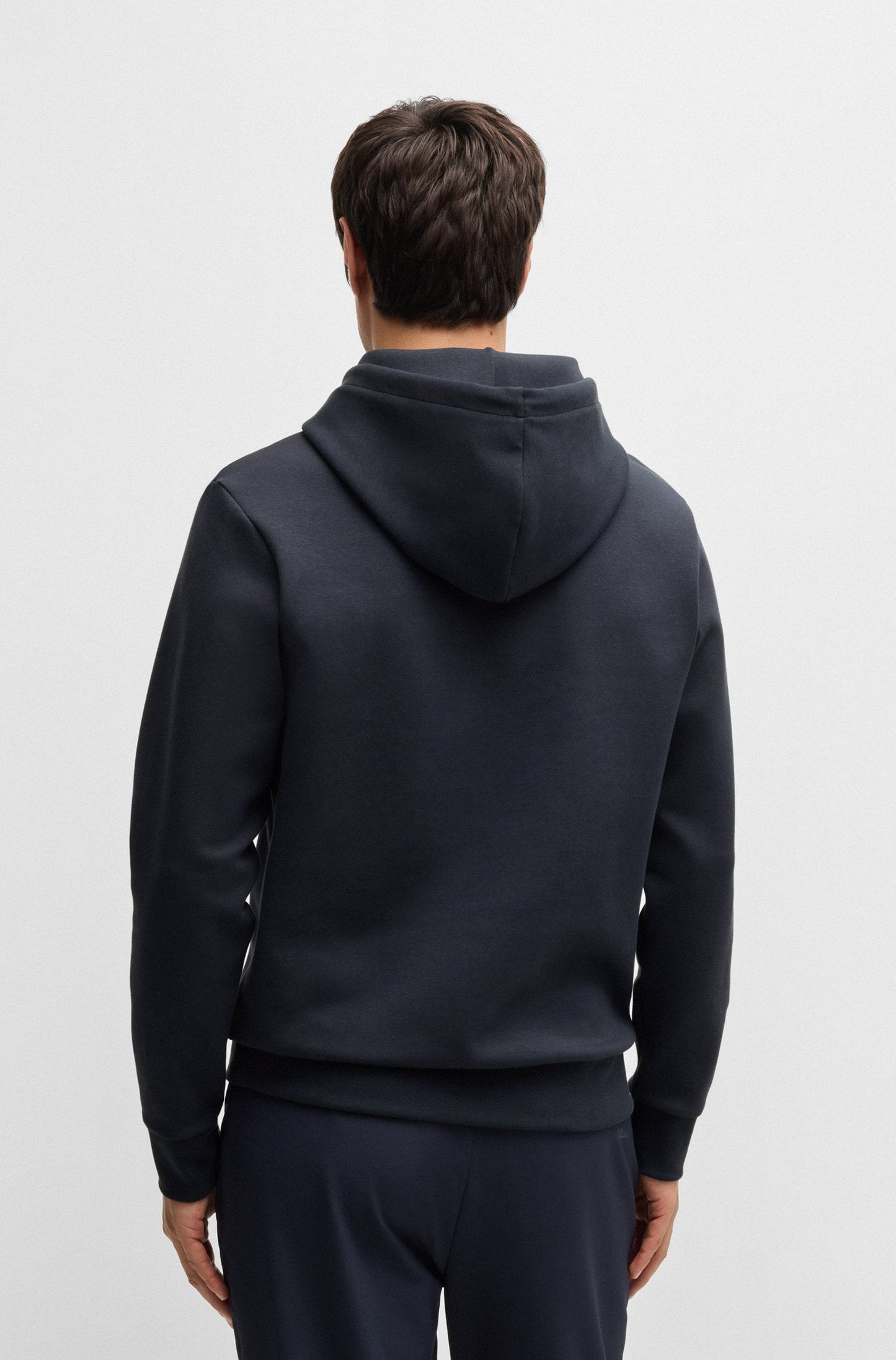 Boss Soody Tape Logo Hoodie - Navy Denim Exchange