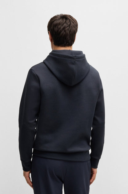 Boss Soody Tape Logo Hoodie - Navy Denim Exchange