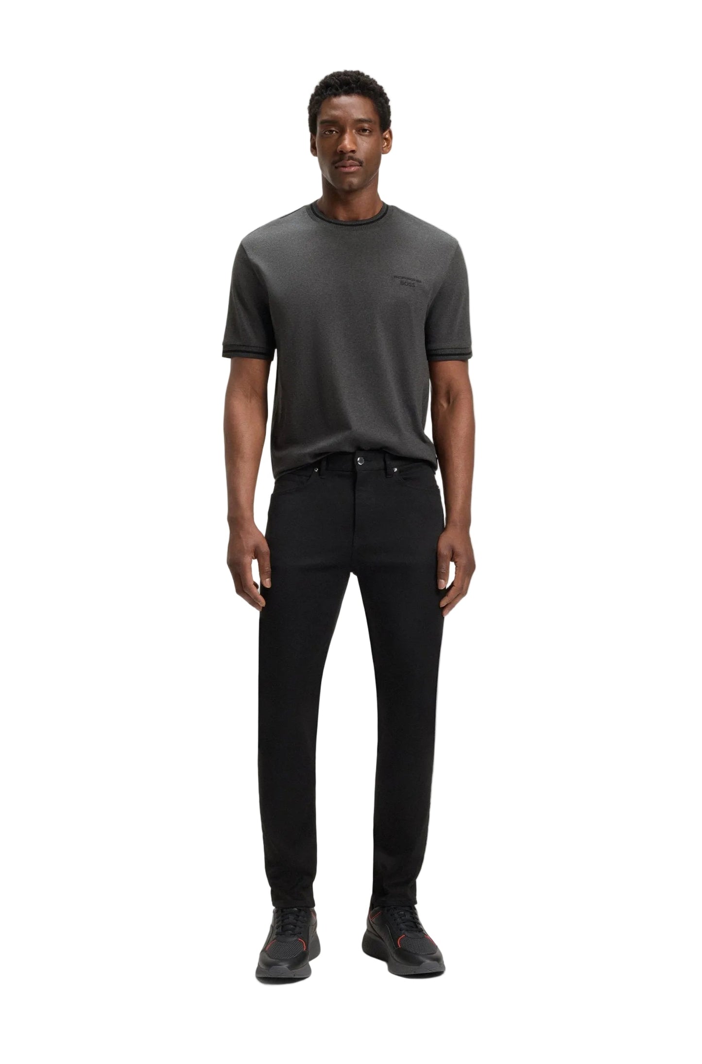 Hugo Boss x Porche C-Taut Tee - Charcoal Denim Exchange