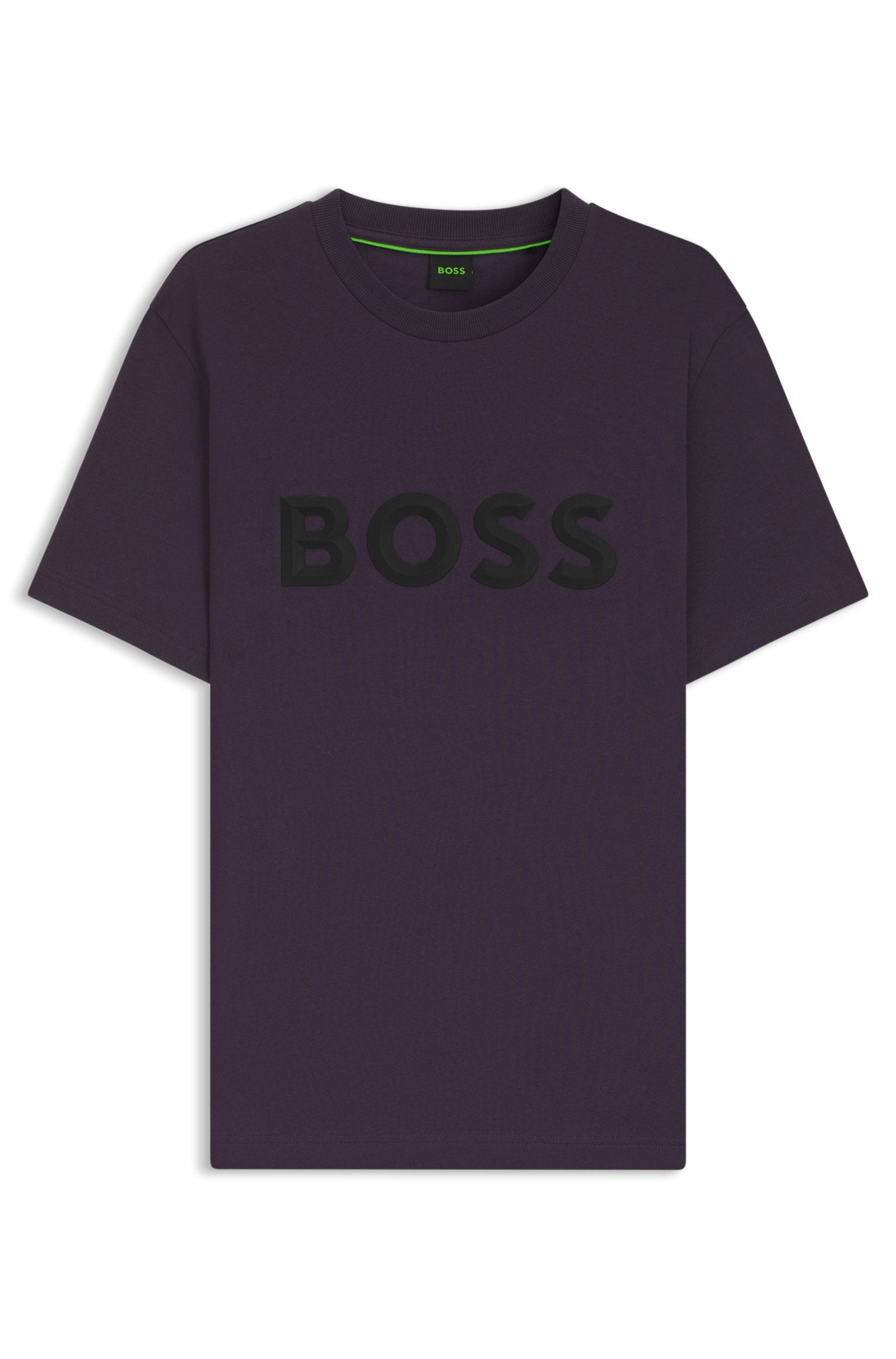Boss Green Iconic Zone Tee - Dark Purple Denim Exchange