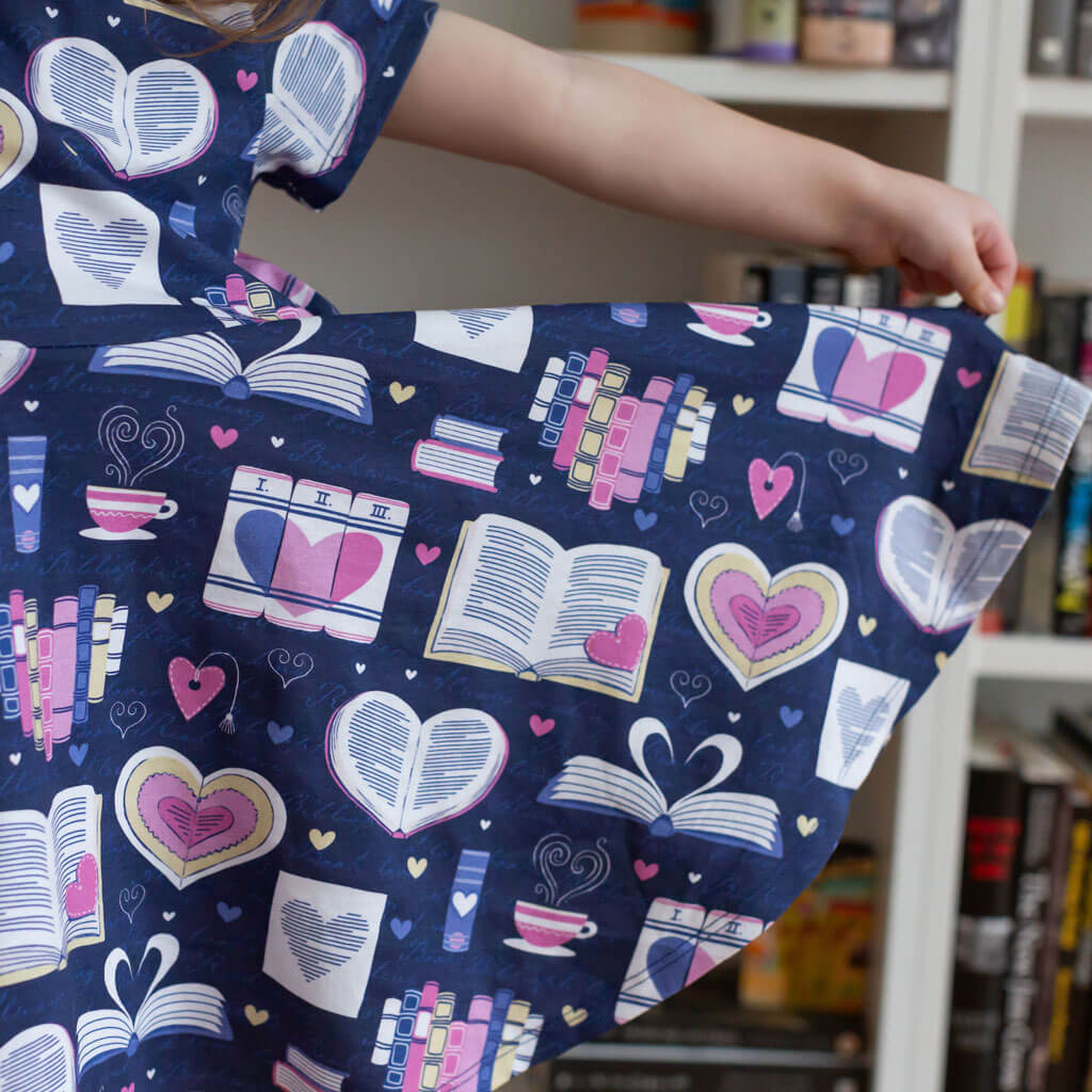 "Love Letters" Books Super Twirler Dress with Pockets Princess Awesome & Boy Wonder