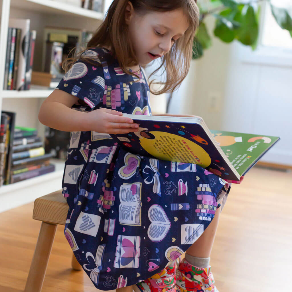 "Love Letters" Books Super Twirler Dress with Pockets Princess Awesome & Boy Wonder