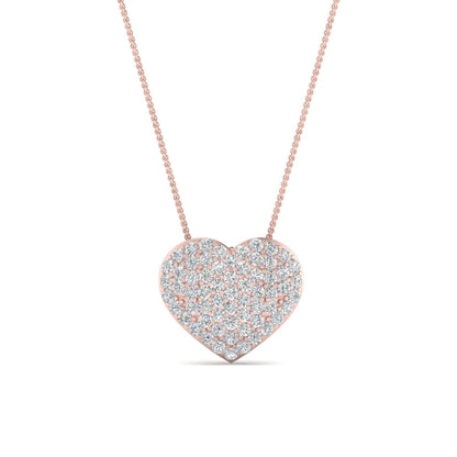 Heart Cluster Diamond Pendant Fascinating Diamonds