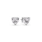 Heart Shaped 3 Prong Basket Stud Earring Fascinating Diamonds