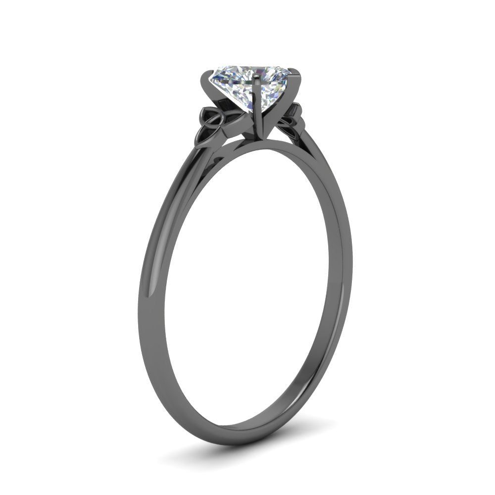 Heart Shaped Celtic Solitaire Engagement Ring Fascinating Diamonds
