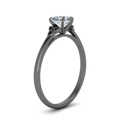 Heart Shaped Celtic Solitaire Engagement Ring Fascinating Diamonds