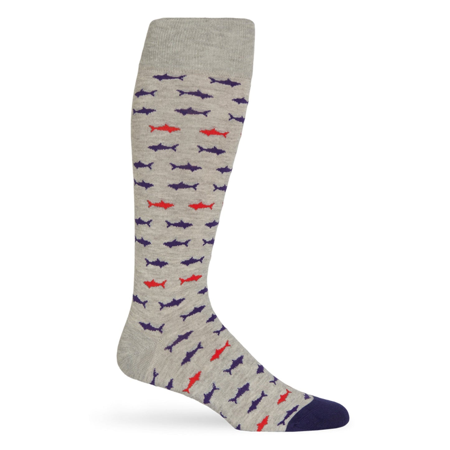 Heather Grey Sharks  - Dress Socks DeadSoxy