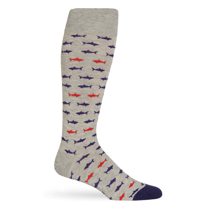 Heather Grey Sharks  - Dress Socks DeadSoxy