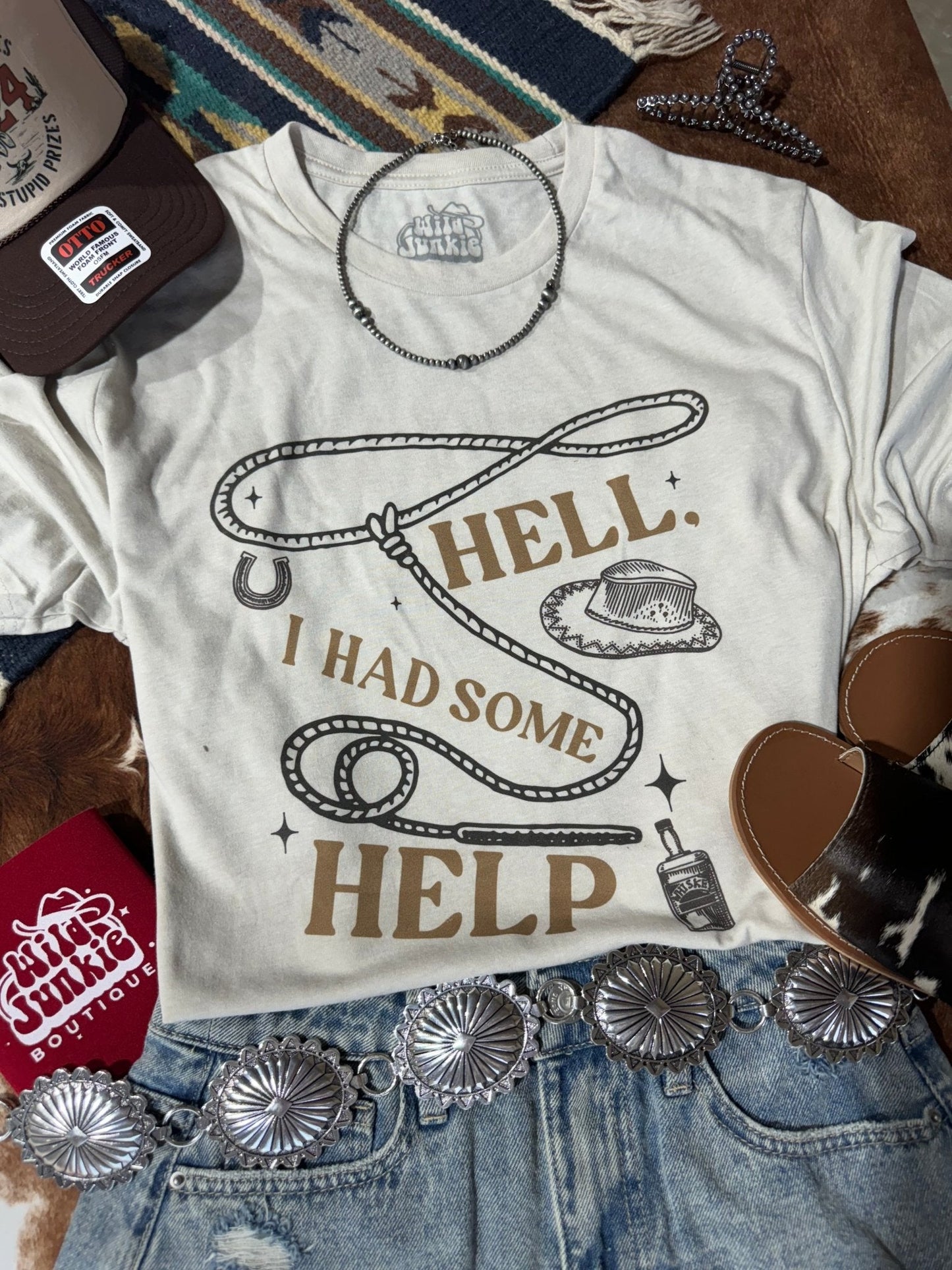 Hell I Had Some Help Graphic Tee Wild Junkie