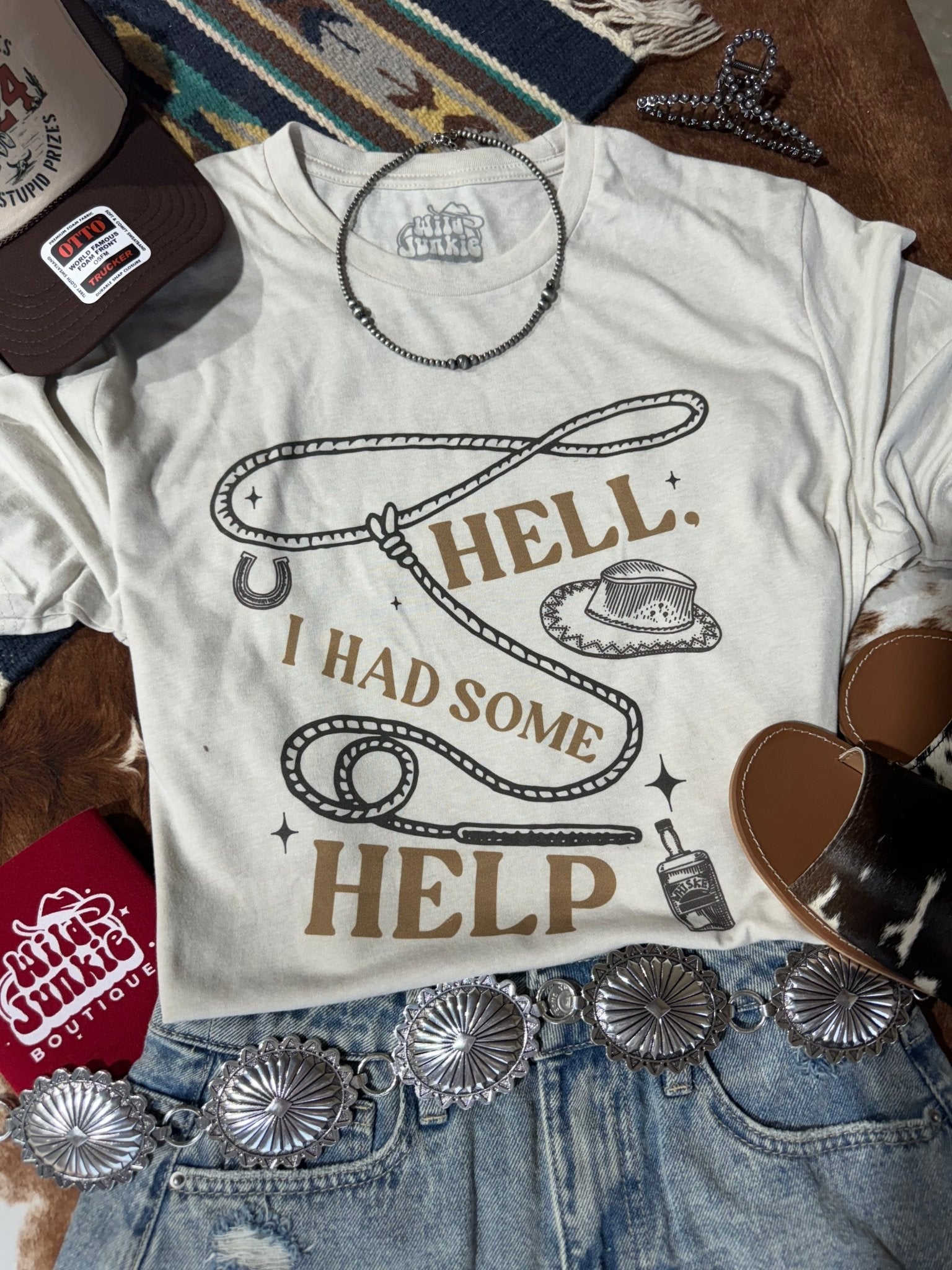 Hell I Had Some Help Graphic Tee Wild Junkie