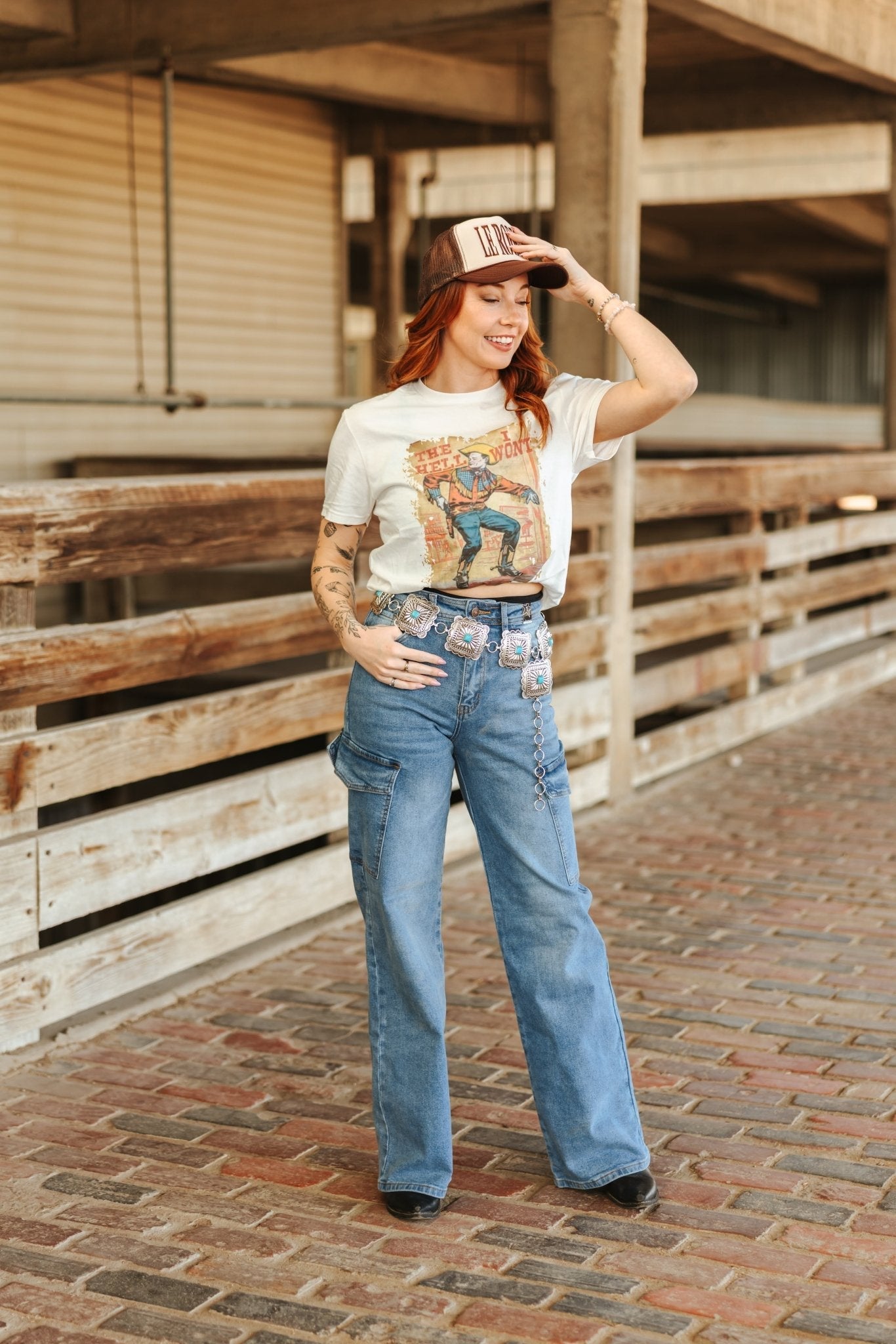 Hell I Won't Vintage Cowboy Graphic Tee Wild Junkie